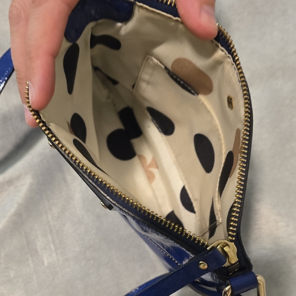 Kate Spade Shiny Royal Blue Crossbody Bag - Picture 4 of 5